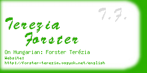 terezia forster business card